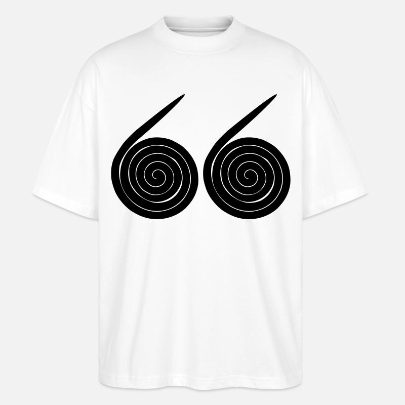 Escargots numéro 66 - T-shirt bio Blaster 2.0 coupe oversize Stanley/Stella Unisexe - blanc