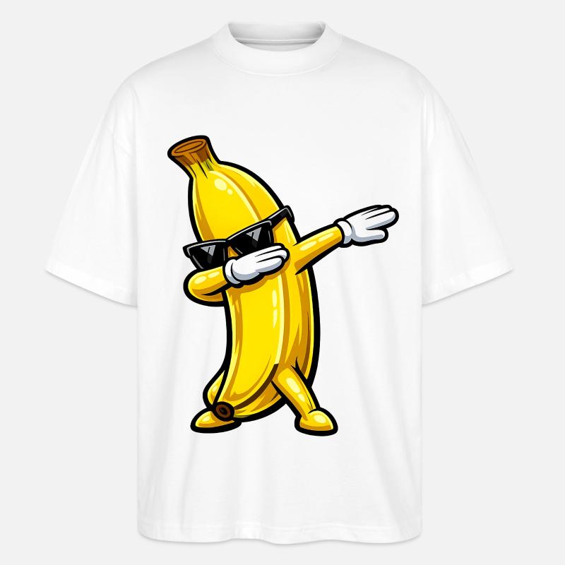 Tabbing de banane - T-shirt bio Blaster 2.0 coupe oversize Stanley/Stella Unisexe - blanc