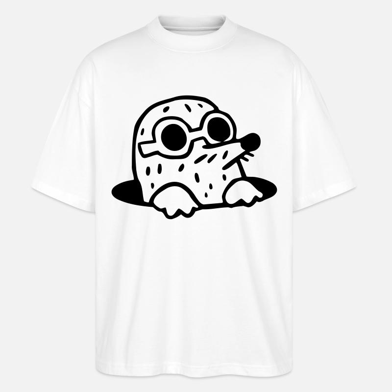 cool la Mole - T-shirt bio Blaster 2.0 coupe oversize Stanley/Stella Unisexe - blanc
