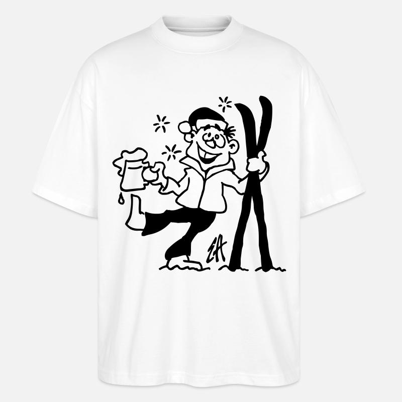 Apres-ski - Stanley/Stella Oversized Unisex Bio T-Shirt Blaster 2.0 - Weiß