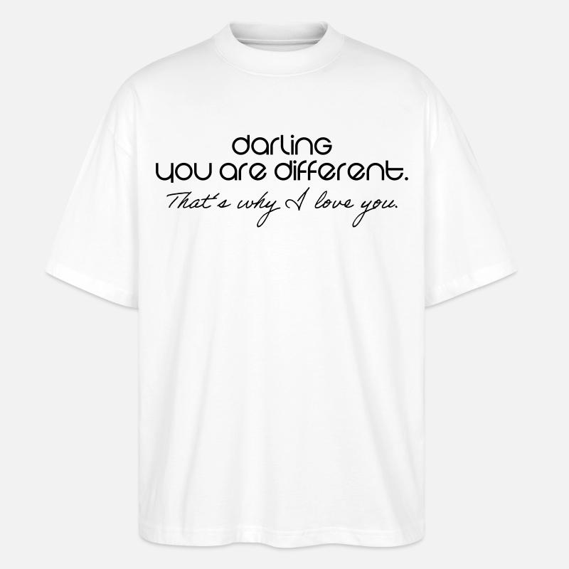 Romantisch - Stanley/Stella Oversized Unisex Bio T-Shirt Blaster 2.0 - Weiß