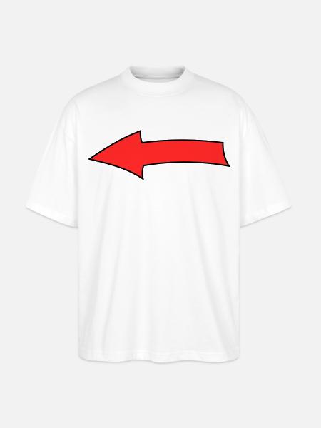 Pfeilbogen - Stanley/Stella Oversized Unisex Bio T-Shirt Blaster 2.0 - Weiß