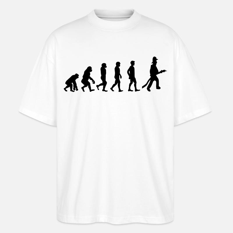 Fire evolution - Stanley/Stella Oversized Unisex Organic T-shirt Blaster 2.0 - white