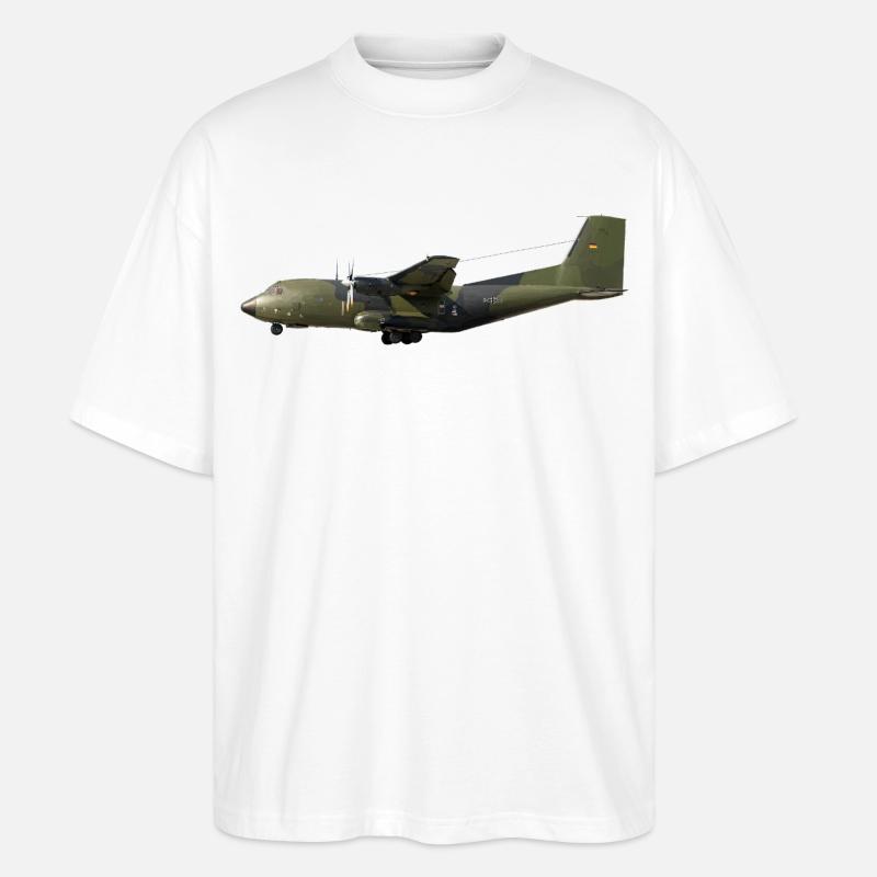 C-160 Transall - Stanley/Stella Oversized Unisex Bio T-Shirt Blaster 2.0 - Weiß