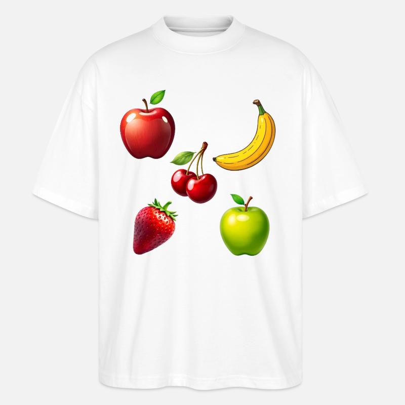 Obst - Stanley/Stella Oversized Unisex Bio T-Shirt Blaster 2.0 - Weiß