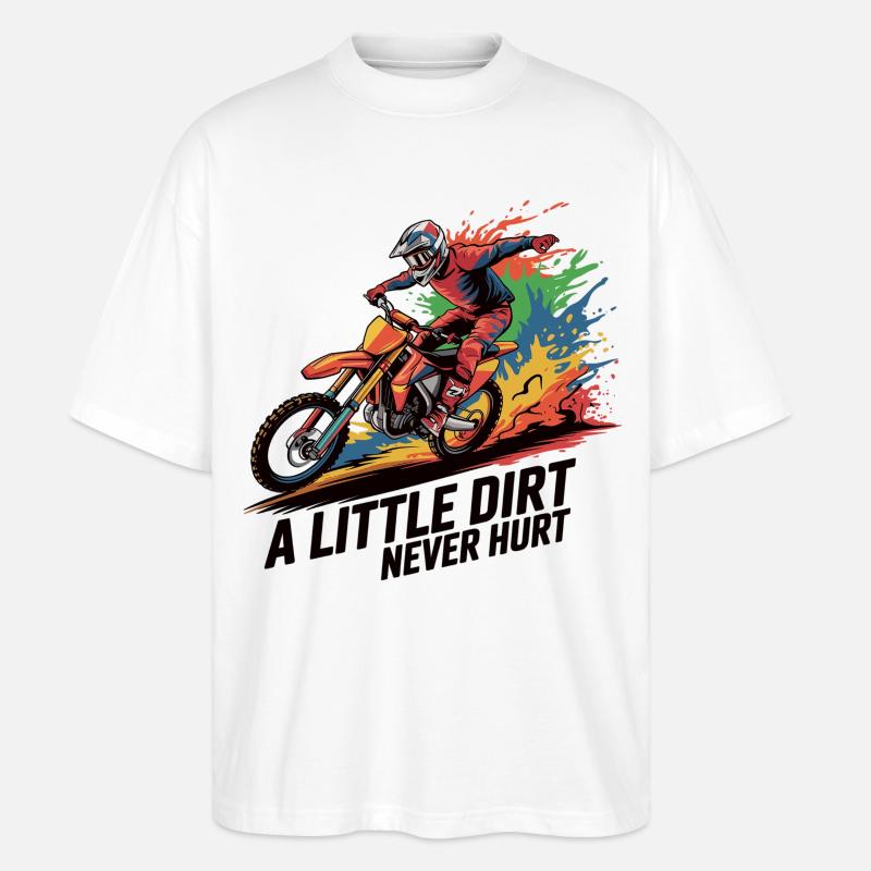 Motocross: Dreckige Leidenschaft - Stanley/Stella Oversized Unisex Bio T-Shirt Blaster 2.0 - Weiß