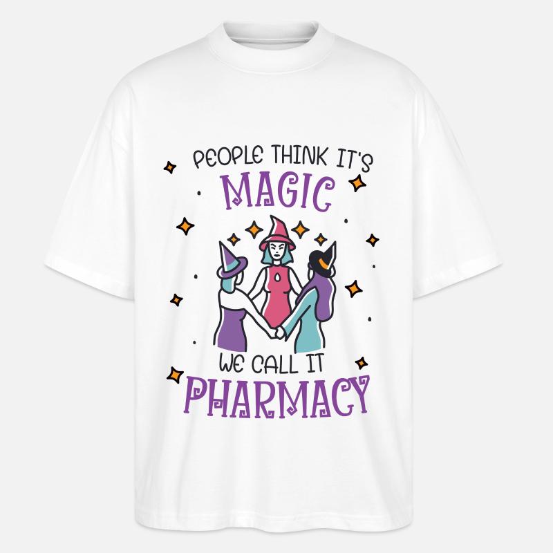 Apotheke | Pharmacy Magic - Stanley/Stella Oversized Unisex Bio T-Shirt Blaster 2.0 - Weiß