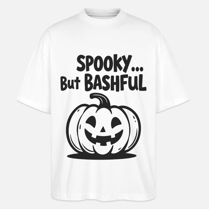 Spooky but Bashful - Stanley/Stella Oversized Unisex Bio T-Shirt Blaster 2.0 - Weiß