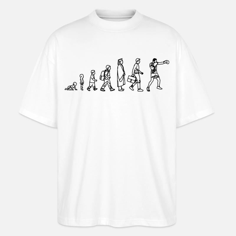 Boxen Evolution - Stanley/Stella Oversized Unisex Bio T-Shirt Blaster 2.0 - Weiß