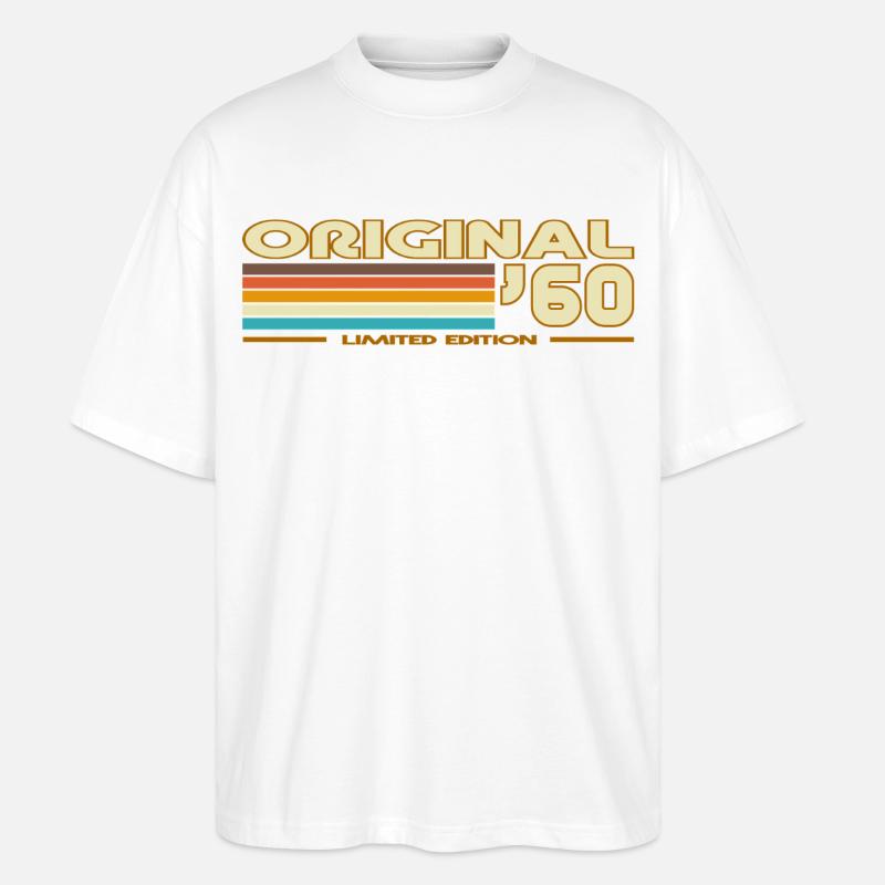 1960 - Stanley/Stella Oversized Unisex Bio T-Shirt Blaster 2.0 - Weiß