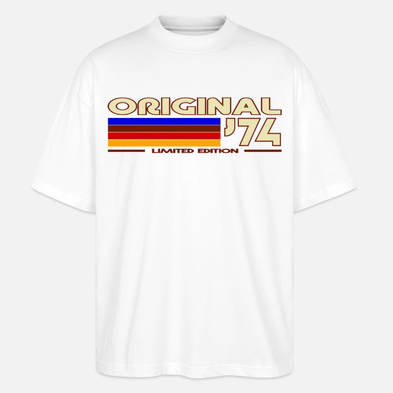 1974 - Stanley/Stella Oversized Unisex Bio T-Shirt Blaster 2.0 - Weiß