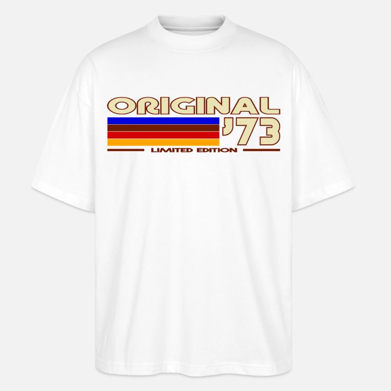 1973 - Stanley/Stella Oversized Unisex Bio T-Shirt Blaster 2.0 - Weiß