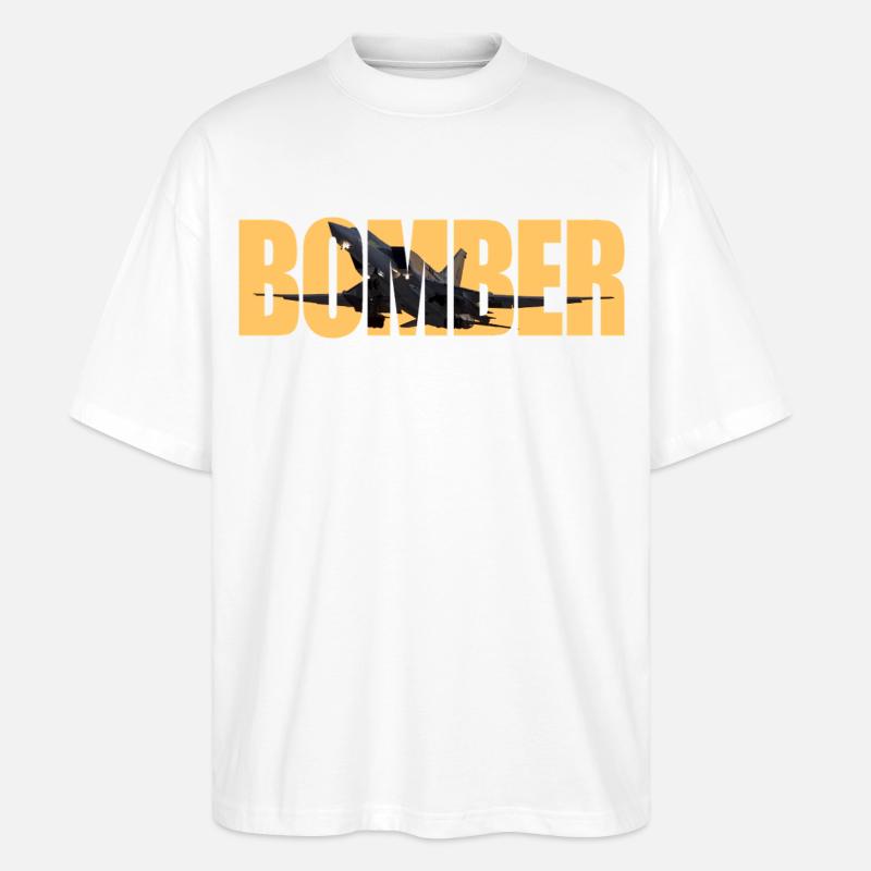 Bomber Tu-22 M3 - Stanley/Stella Oversized Unisex Bio T-Shirt Blaster 2.0 - Weiß