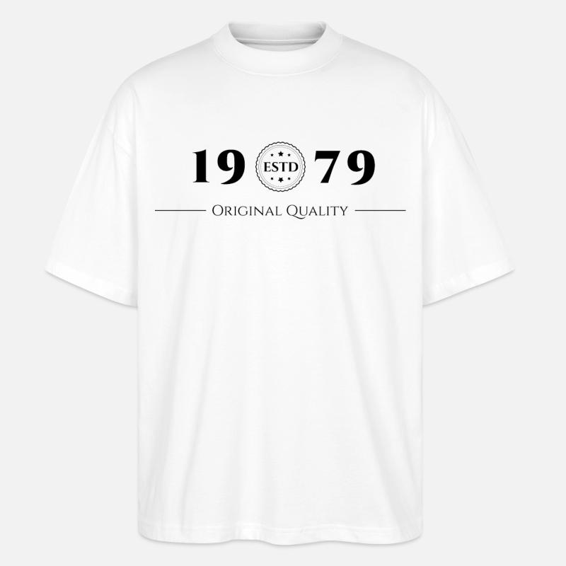 1979 Original Quality Siegel - Stanley/Stella Oversized Unisex Bio T-Shirt Blaster 2.0 - Weiß