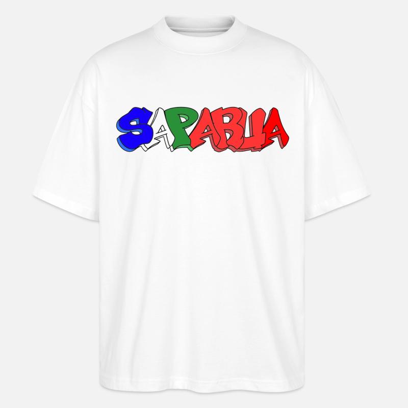 Saparua - Moluque 4 couleurs - T-shirt bio Blaster 2.0 coupe oversize Stanley/Stella Unisexe - blanc