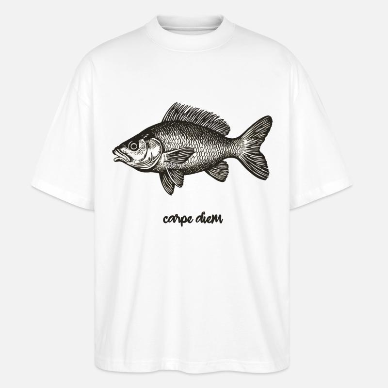 carpe diem - Stanley/Stella Oversized Unisex Bio T-Shirt Blaster 2.0 - Weiß