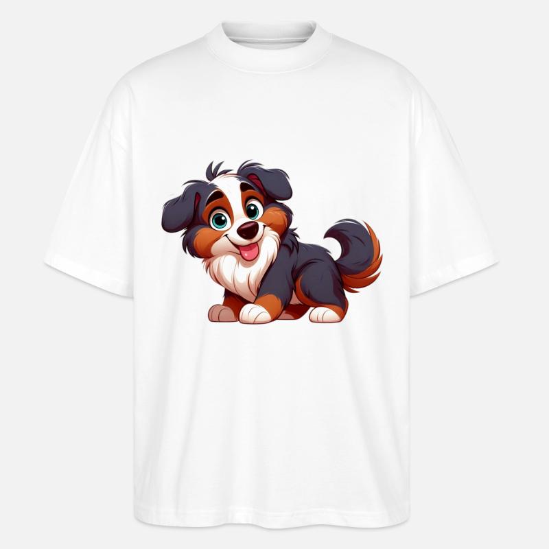 bouvier bernois 4 - T-shirt bio Blaster 2.0 coupe oversize Stanley/Stella Unisexe - blanc