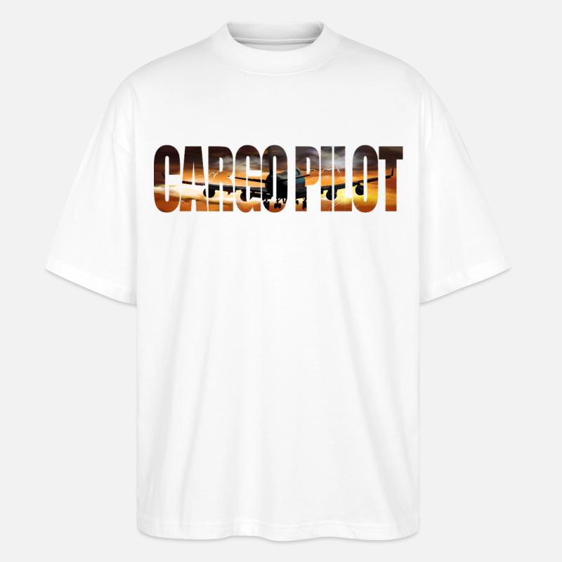 Cargo pilot - Stanley/Stella Oversized Unisex Bio T-Shirt Blaster 2.0 - Weiß