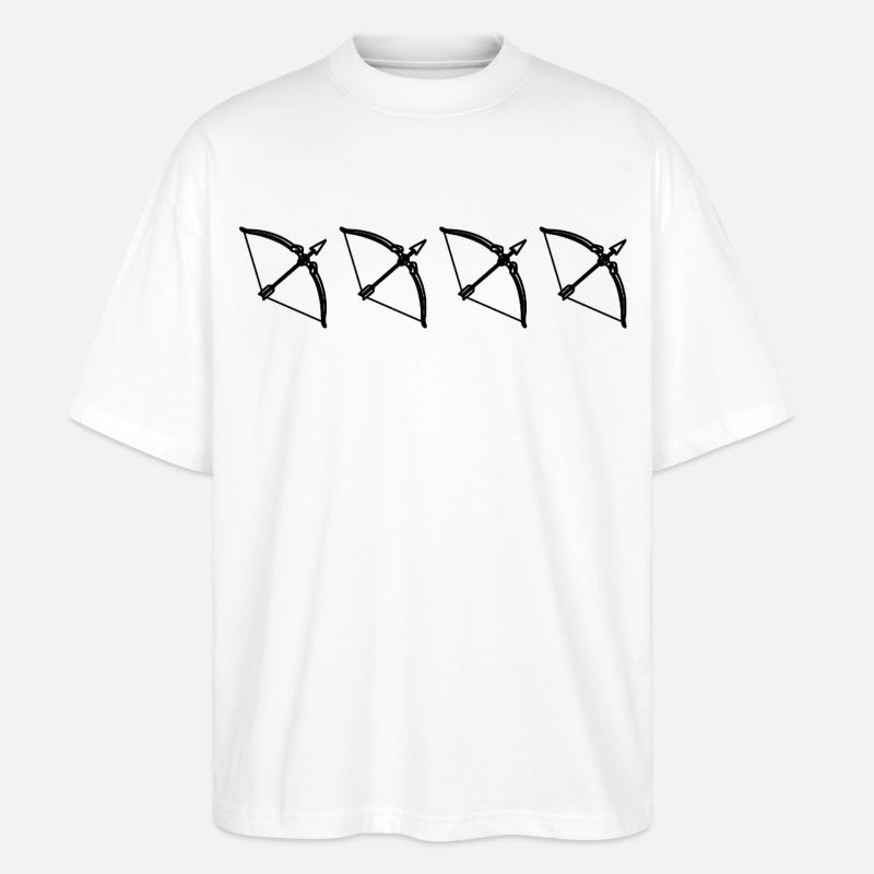 Pfeil und Bogen - Stanley/Stella Oversized Unisex Bio T-Shirt Blaster 2.0 - Weiß