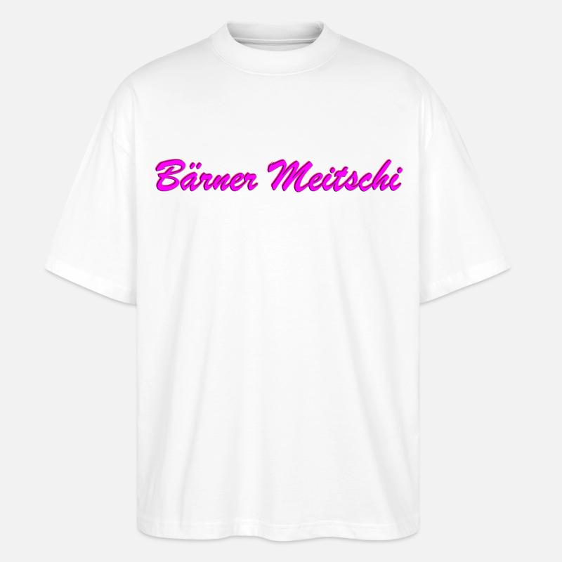 Bärner Meitschi - Stanley/Stella Oversized Unisex Bio T-Shirt Blaster 2.0 - Weiß
