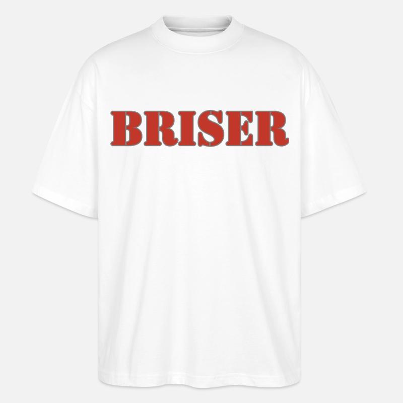 brechen - Stanley/Stella Oversized Unisex Bio T-Shirt Blaster 2.0 - Weiß