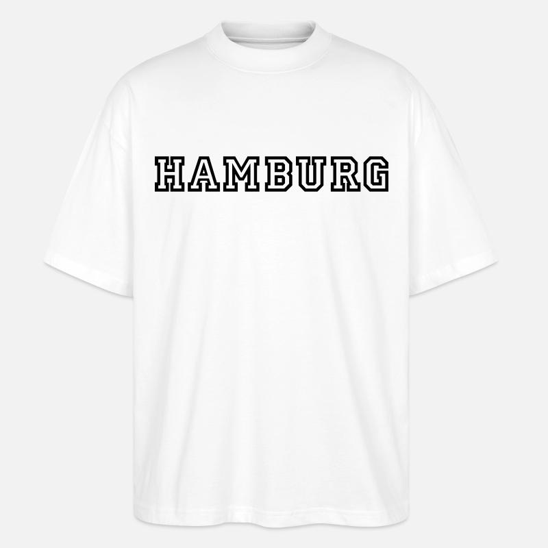 Hamburg - Stanley/Stella Oversized Unisex Bio T-Shirt Blaster 2.0 - Weiß