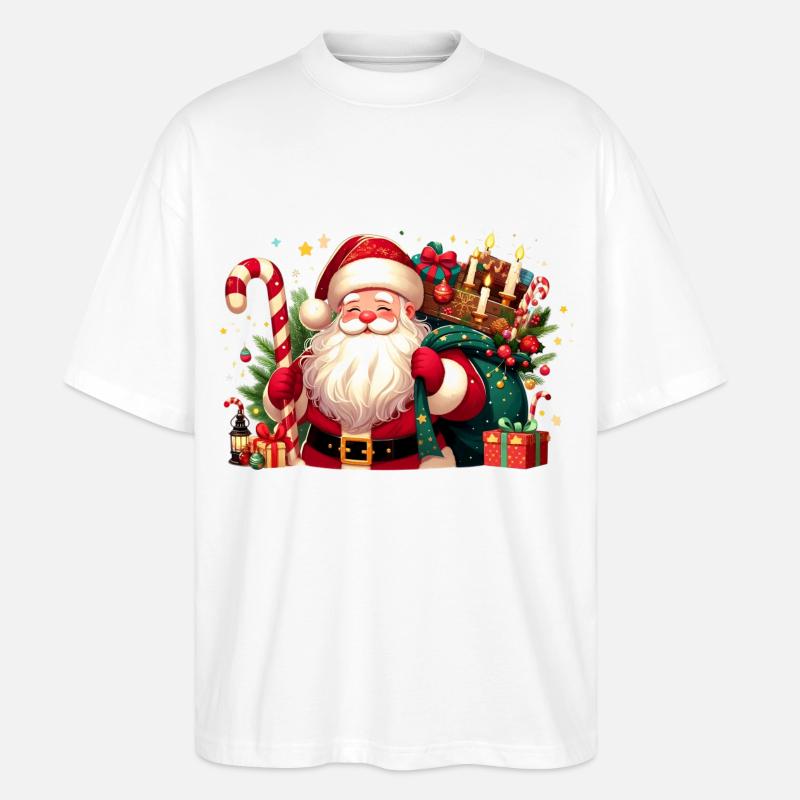 Santa Fun 9 - Stanley/Stella Oversized Unisex Organic T-shirt Blaster 2.0 - white
