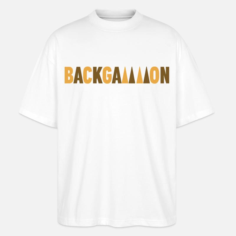 backgammon - T-shirt bio Blaster 2.0 coupe oversize Stanley/Stella Unisexe - blanc