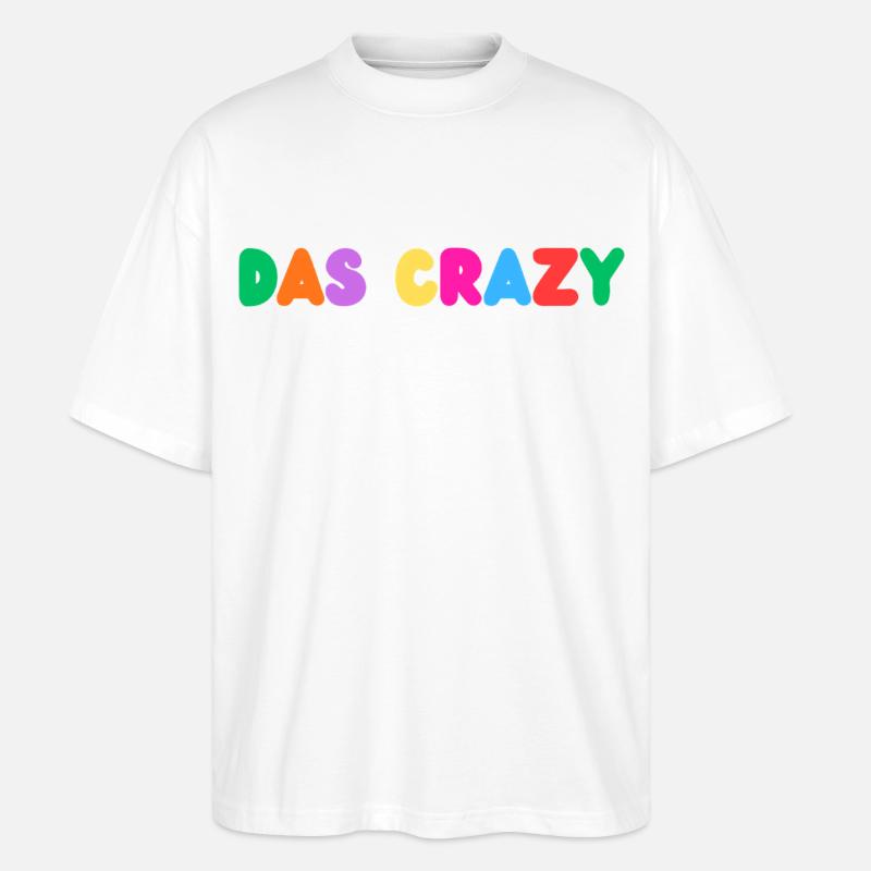 Das Crazy - Stanley/Stella Oversized Unisex Bio T-Shirt Blaster 2.0 - Weiß
