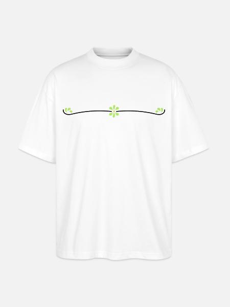 Blumenranke - Stanley/Stella Oversized Unisex Organic T-shirt Blaster 2.0 - white