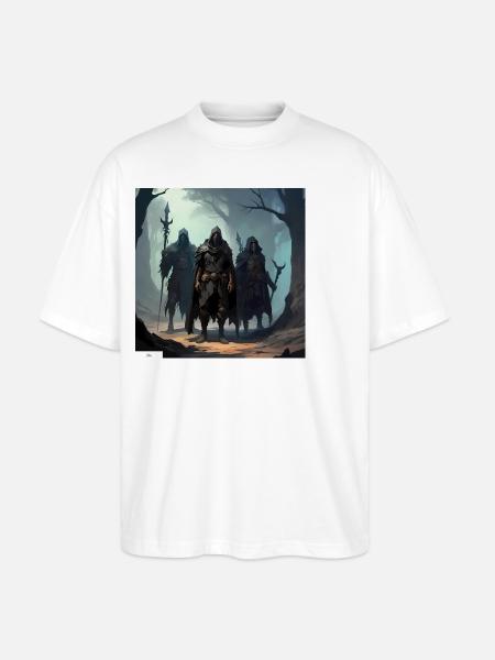 Friends of ancient fantasy - Stanley/Stella Oversized Unisex Organic T-shirt Blaster 2.0 - white