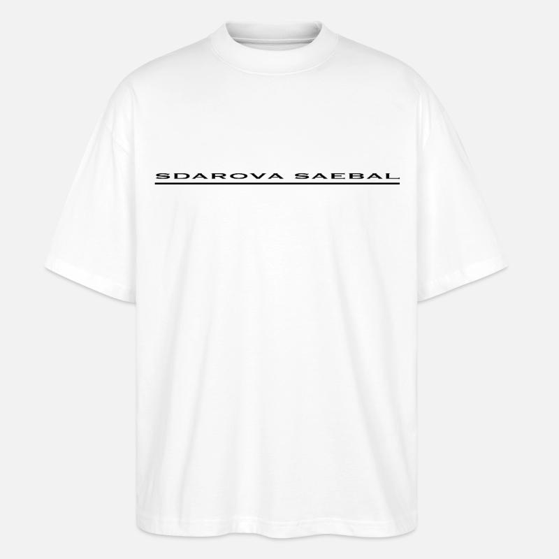 SDAROVA SAEBAL - Stanley/Stella Oversized Unisex Bio T-Shirt Blaster 2.0 - Weiß