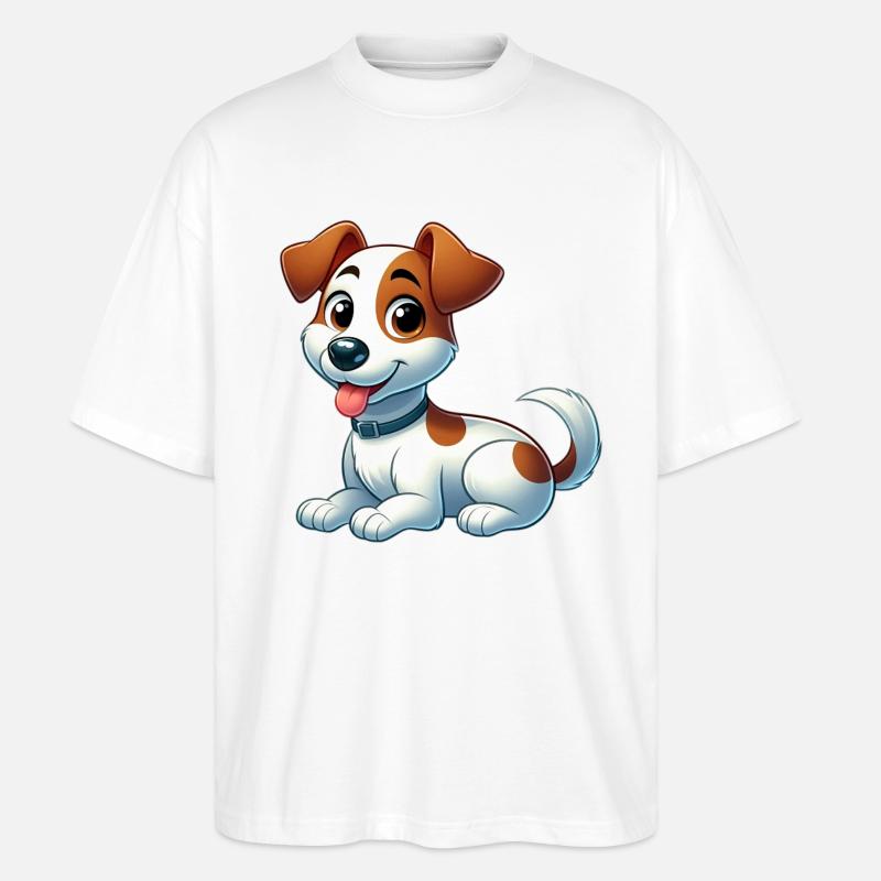 fox terrier 10 - T-shirt bio Blaster 2.0 coupe oversize Stanley/Stella Unisexe - blanc