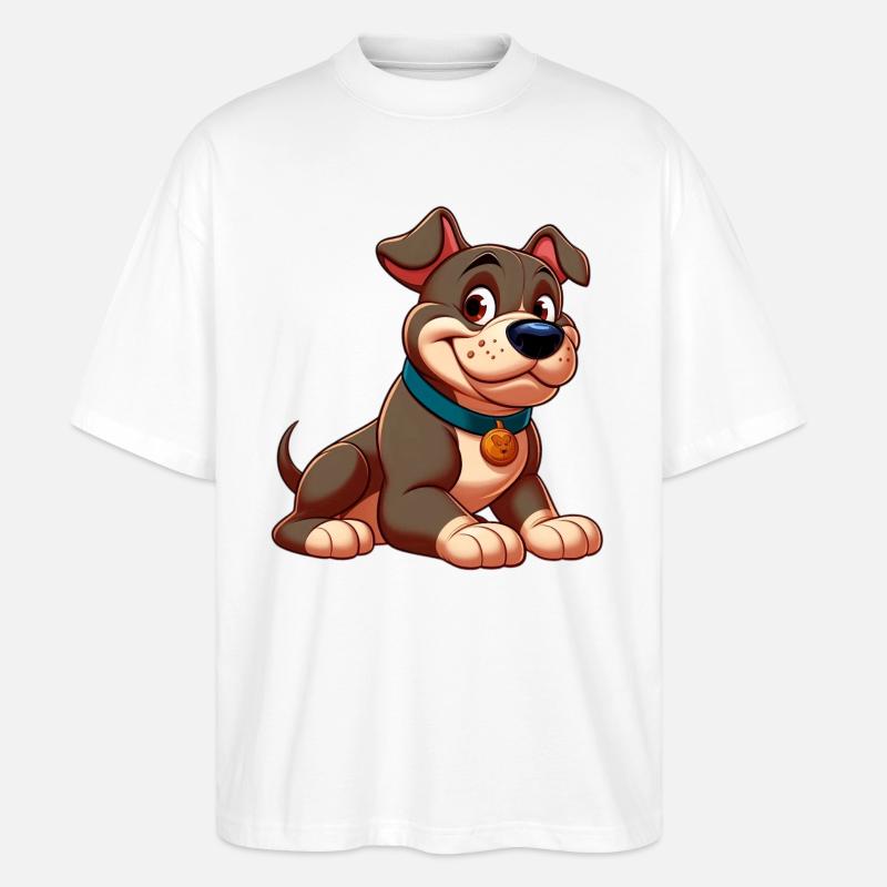 Pitbull 3 - Stanley/Stella Oversized Unisex Bio T-Shirt Blaster 2.0 - Weiß