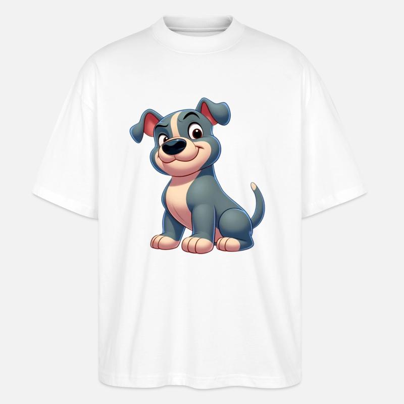 Pitbull 2 - Stanley/Stella Oversized Unisex Bio T-Shirt Blaster 2.0 - Weiß