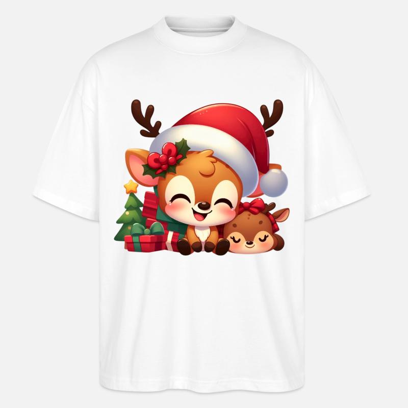 Rudolf 8 - Stanley/Stella Oversized Unisex Bio T-Shirt Blaster 2.0 - Weiß