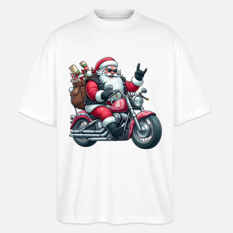 santa moto 5 - T-shirt bio Blaster 2.0 coupe oversize Stanley/Stella Unisexe - blanc