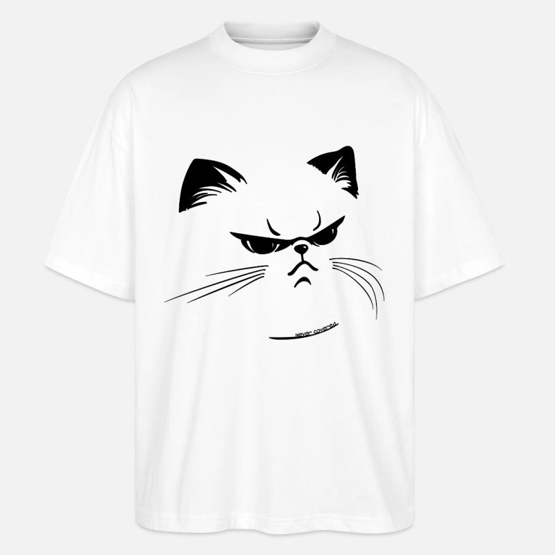 Mürrisch oder nicht? - Stanley/Stella Oversized Unisex Bio T-Shirt Blaster 2.0 - Weiß