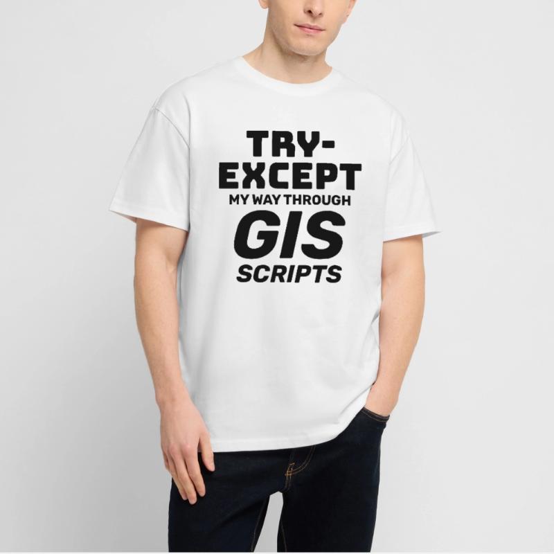 GIS Scripts Programming Try Except Debugging Stanley/Stella Oversized Unisex Organic T-shirt Blaster 2.0