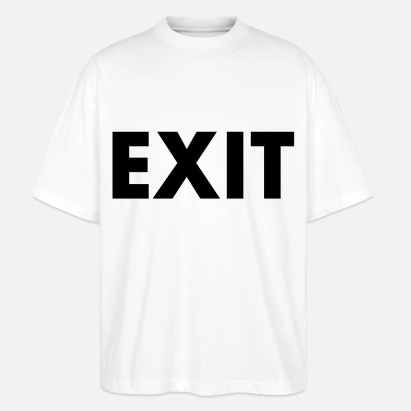 Exit - Stanley/Stella Oversized Unisex Bio T-Shirt Blaster 2.0 - Weiß