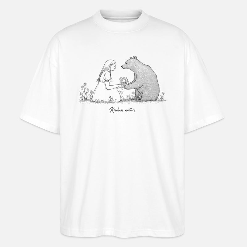 Kindness matters - Stanley/Stella Oversized Unisex Bio T-Shirt Blaster 2.0 - Weiß