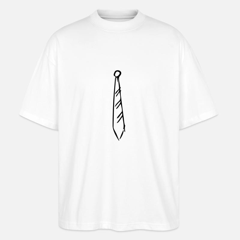 Krawatte - Stanley/Stella Oversized Unisex Bio T-Shirt Blaster 2.0 - Weiß
