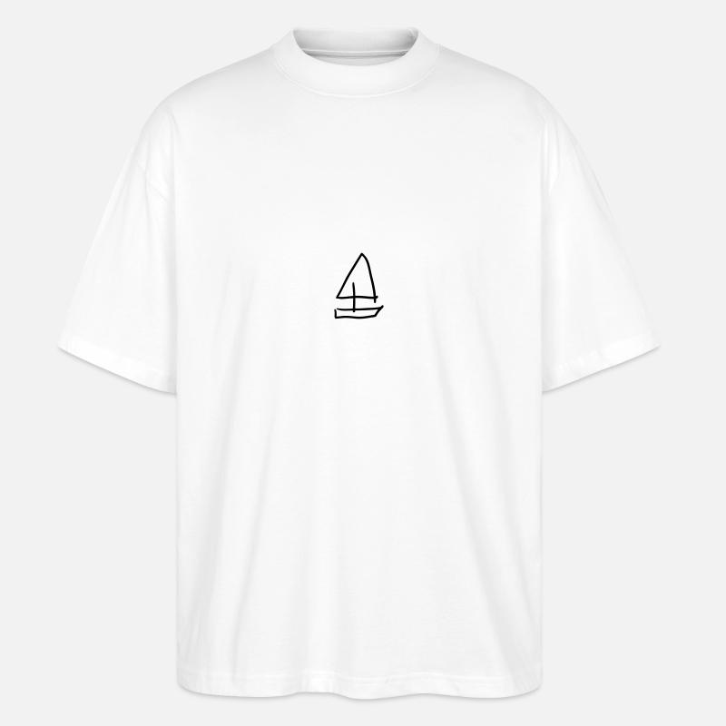 sailing - Stanley/Stella Oversized Unisex Organic T-shirt Blaster 2.0 - white