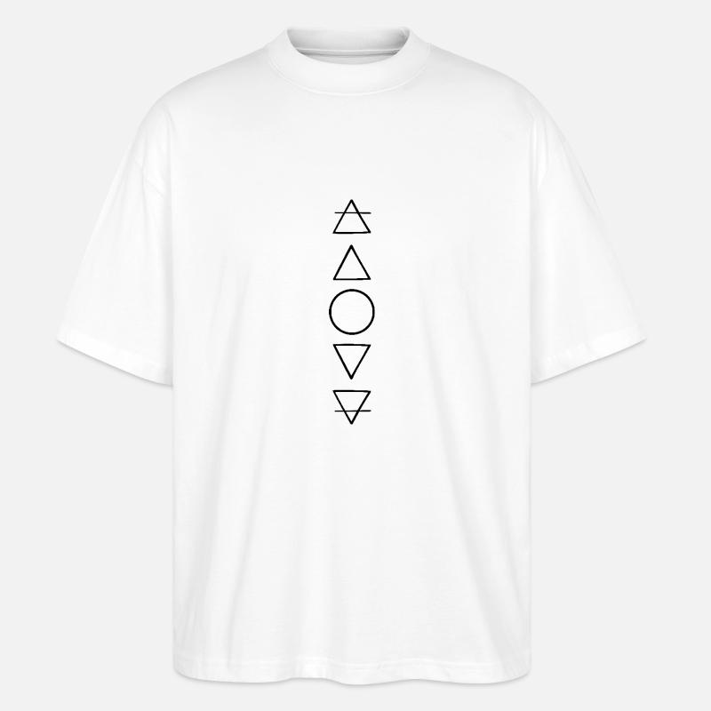 Les cinq éléments - T-shirt bio Blaster 2.0 coupe oversize Stanley/Stella Unisexe - blanc