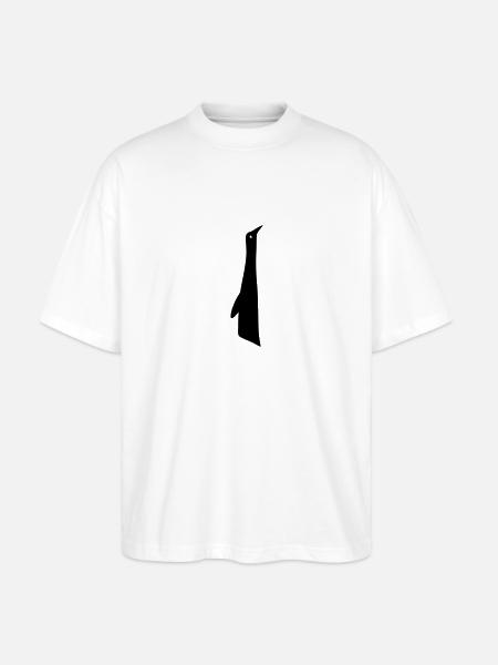 Penguin abstract - Stanley/Stella Oversized Unisex Organic T-shirt Blaster 2.0 - white