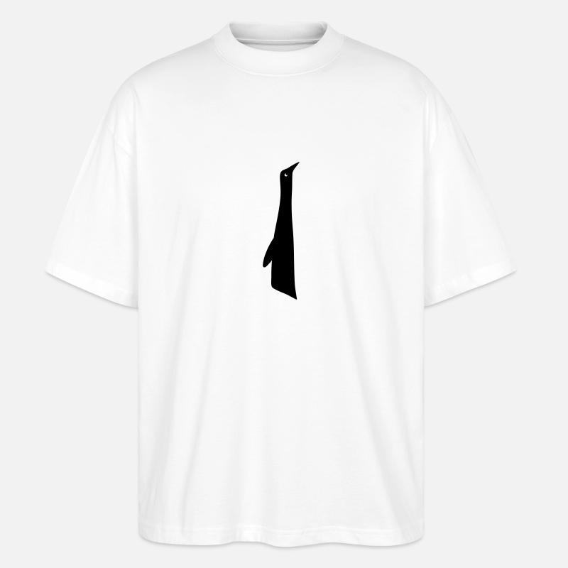 Penguin abstrait - T-shirt bio Blaster 2.0 coupe oversize Stanley/Stella Unisexe - blanc