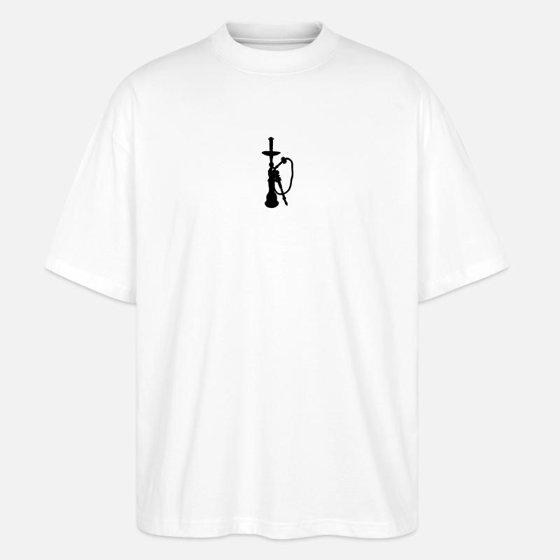 Wasserpfeifenschattenfigur - Stanley/Stella Oversized Unisex Bio T-Shirt Blaster 2.0 - Weiß