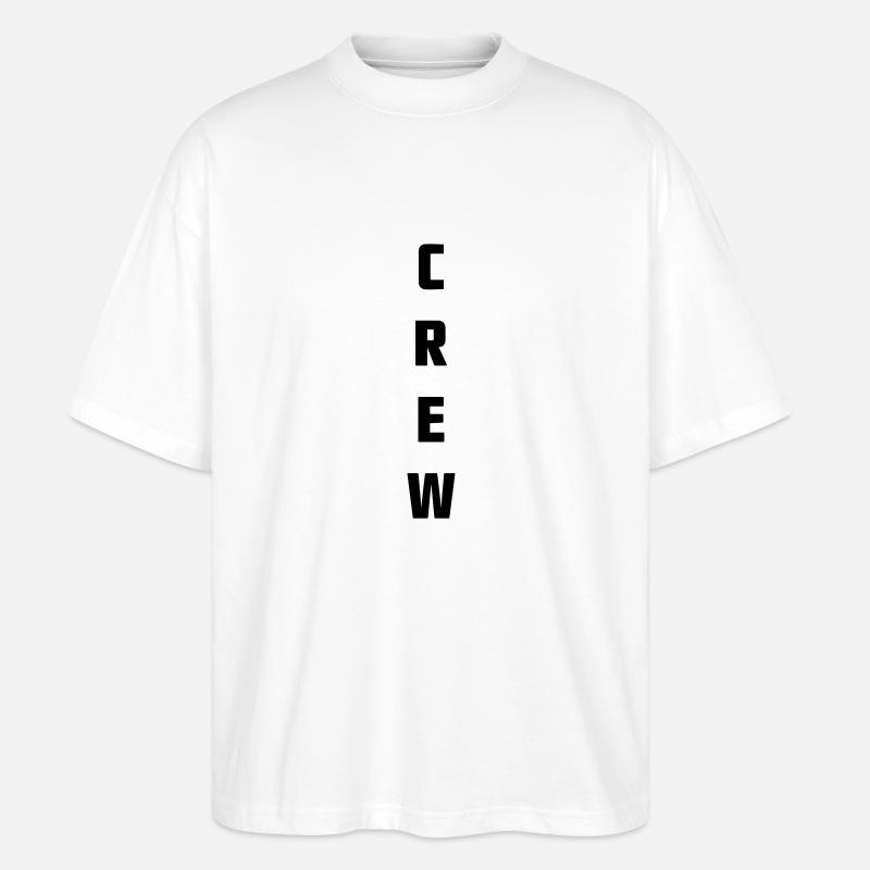 crew - Stanley/Stella Oversized Unisex Bio T-Shirt Blaster 2.0 - Weiß