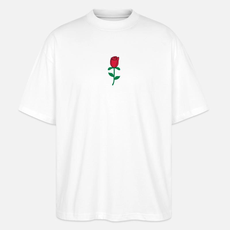 Róże - Stanley/Stella Oversized Unisex Bio T-Shirt Blaster 2.0 - Weiß