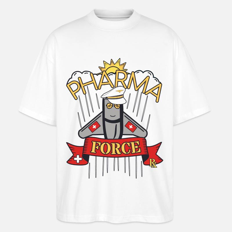 Pharmacie Suisse Pharma Force - T-shirt bio Blaster 2.0 coupe oversize Stanley/Stella Unisexe - blanc